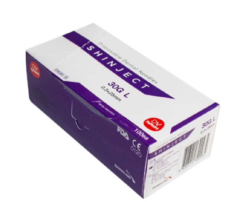 Голки карпульні SHINJECT 30G (0.30 х 25 мм), 100шт